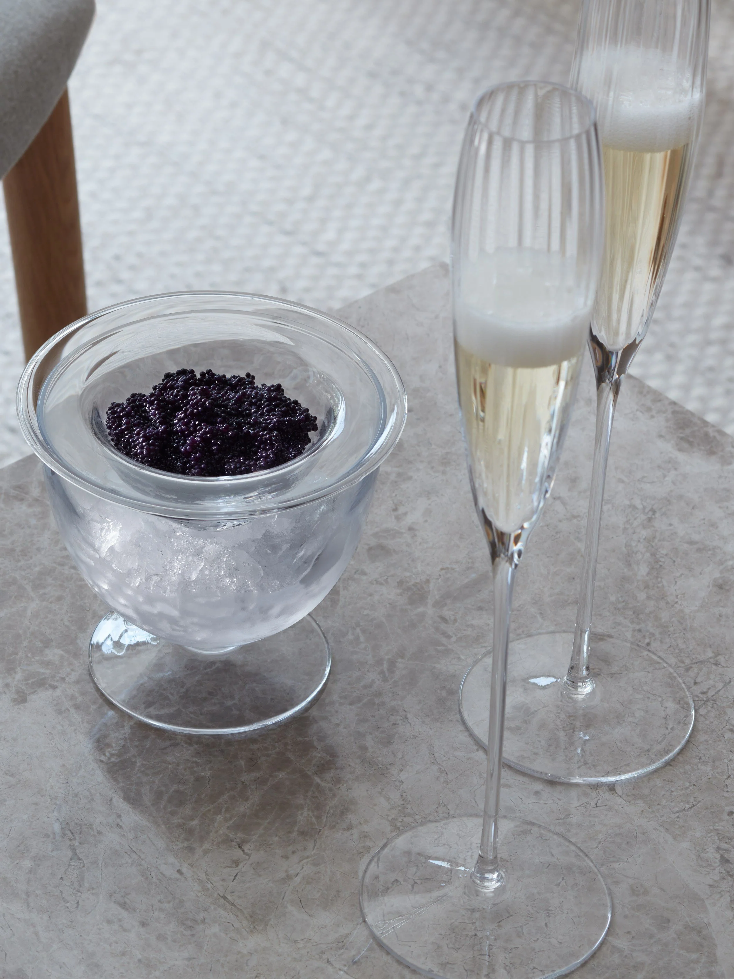 LSA International Serve Caviar Set in Clear - Image 3