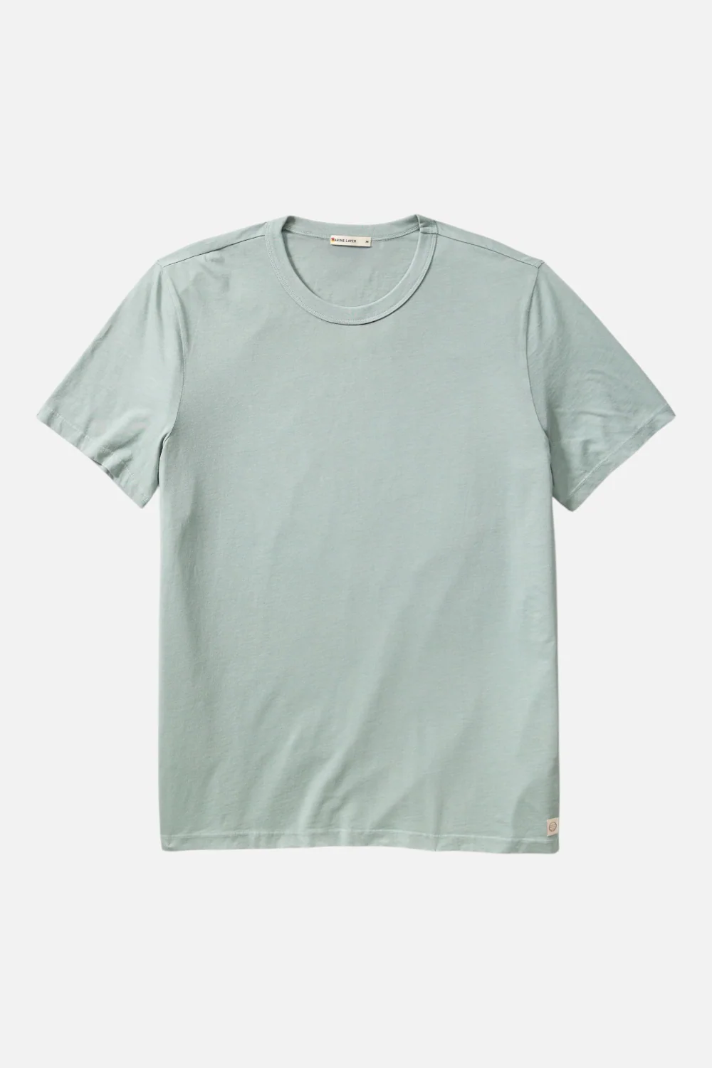 Marine Layer Men's Signature Sea Change Crew Tee in Iceberg Green - Image 3