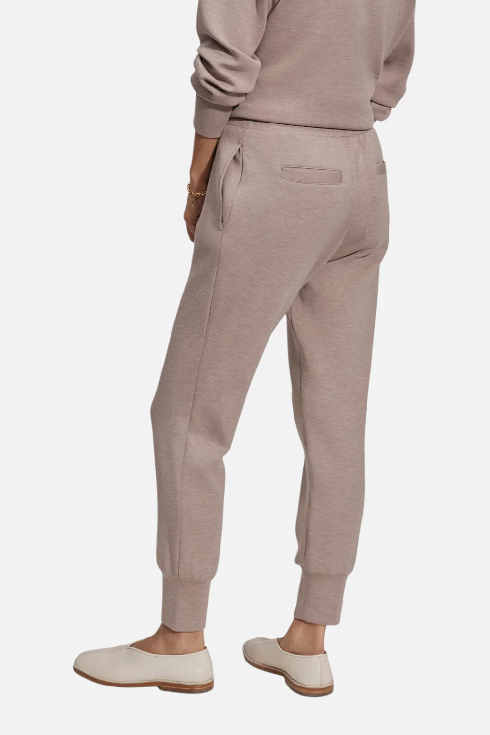 Varley Women's Slim Cuff Pant 27.5" in Taupe Marl - Image 3