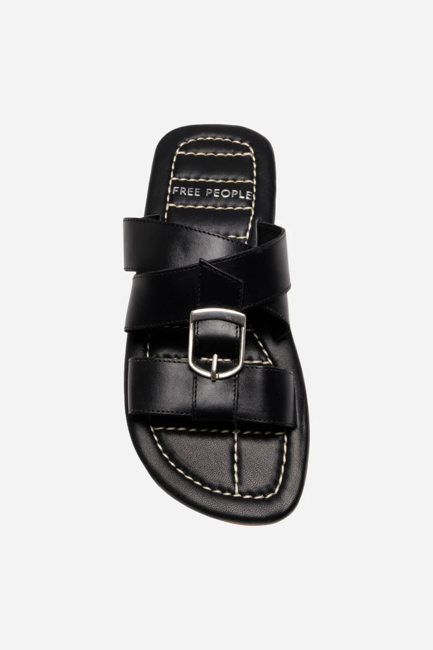 Free People Shoes Sloan Buckle Sandals in Black - Image 2
