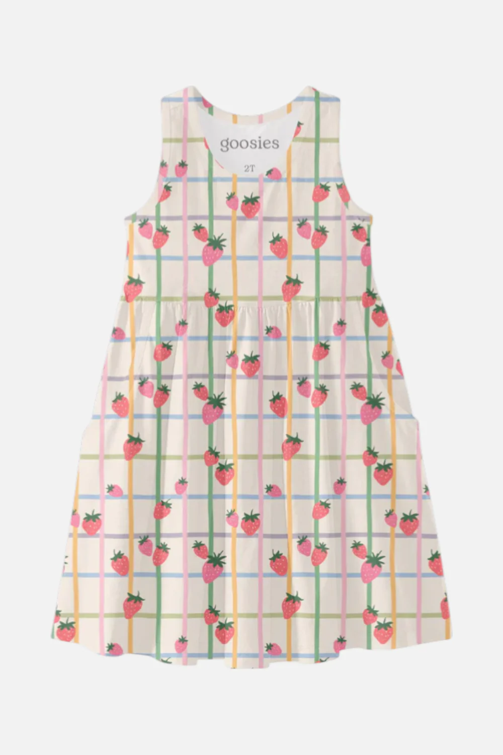 Goosies Kid's Sleeveless Dress in Berry Patch