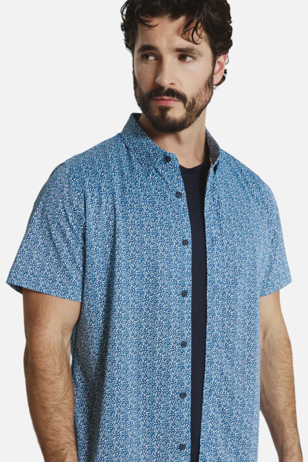 7 Diamonds Men's Solen Short Sleeve in Navy - Image 2