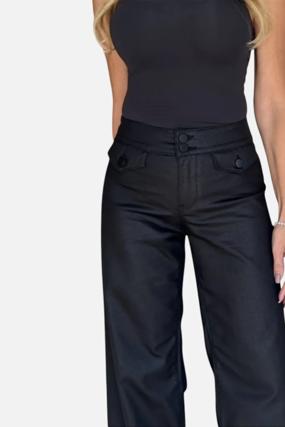 Bevy Flog Women's Stacy Black Stripe Pant - Image 2