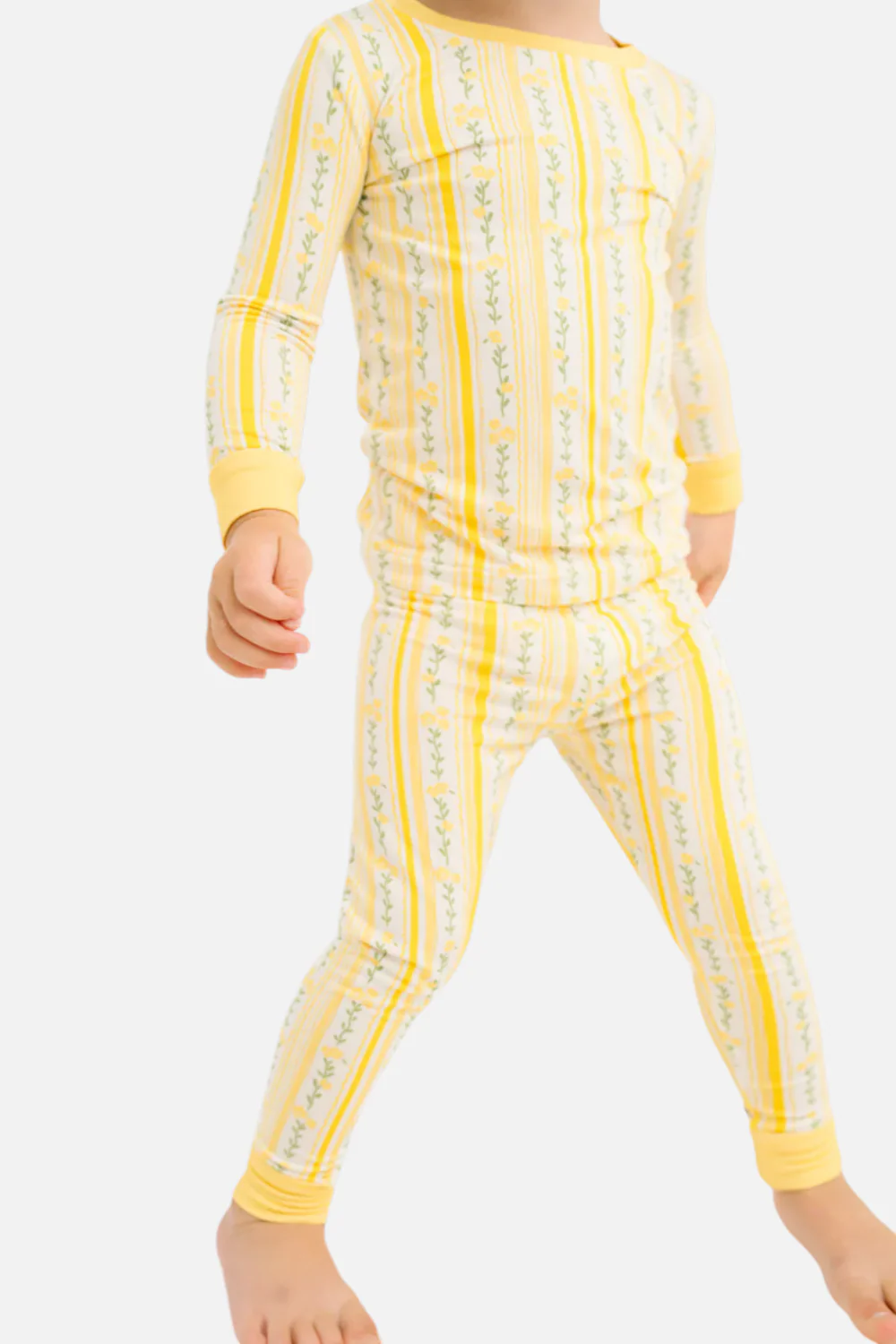 Little One Shop Kid's Sunny Meadow Stripe Bamboo Set