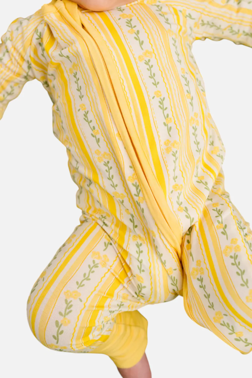 Little One Shop Sunny Meadow Stripe Bamboo Sleeper - Image 2