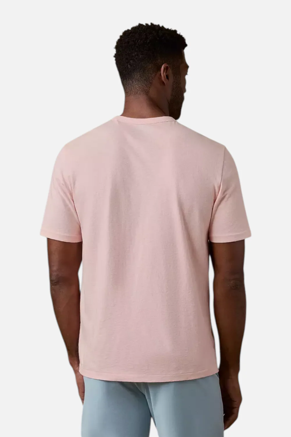 Faherty Men's Sunwashed Pocket Tee in Pink Sand - Image 3