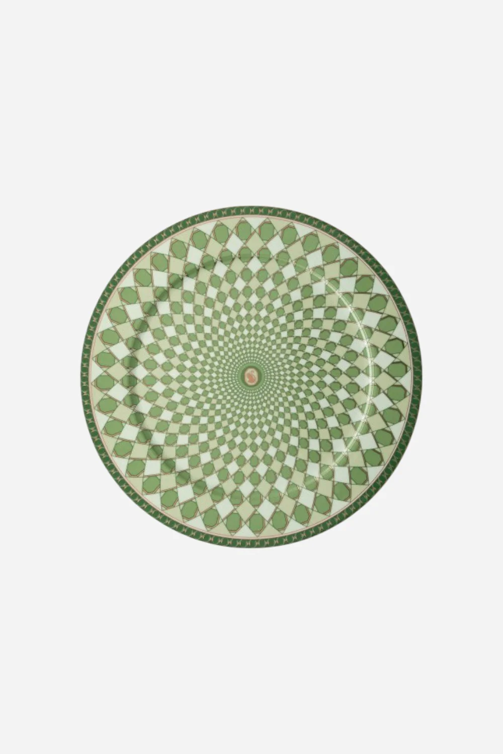 Rosenthal Swarovski Service Plate in Fern Green - 13"