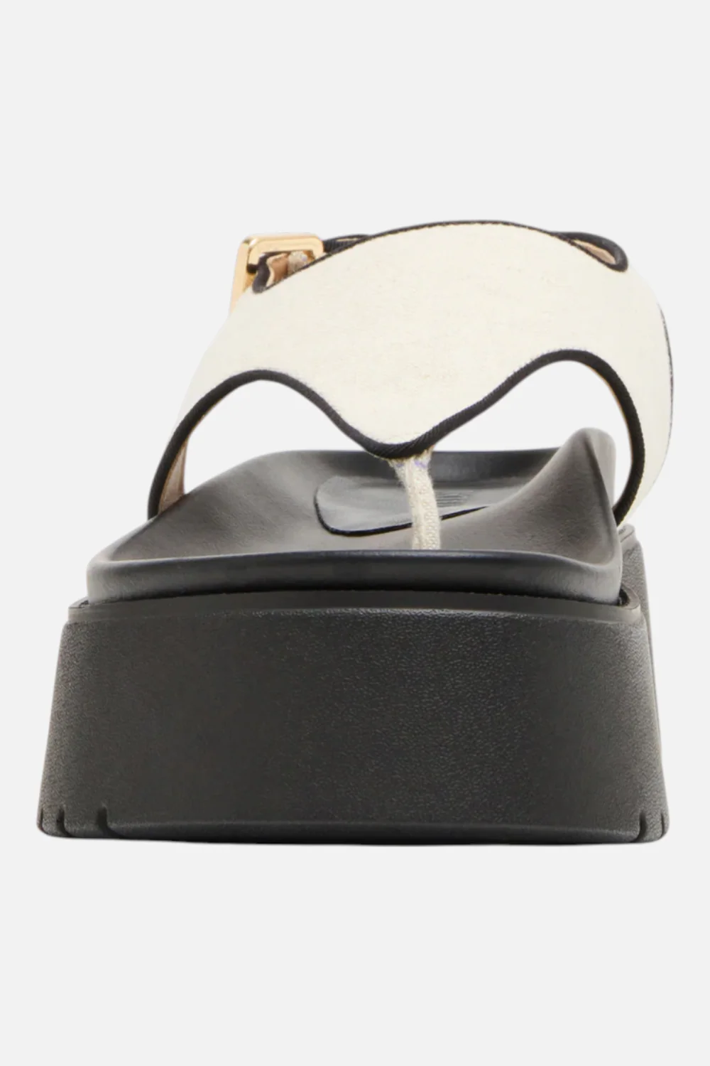 Steve Madden Women's Tabor Natural Linen Thong Footbed Platform - Image 3