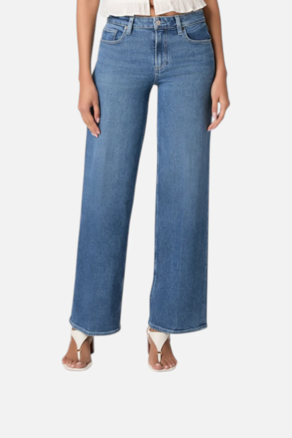Paige Women's Tatum 32" Wide Leg Jean in Saint Martin - Image 2