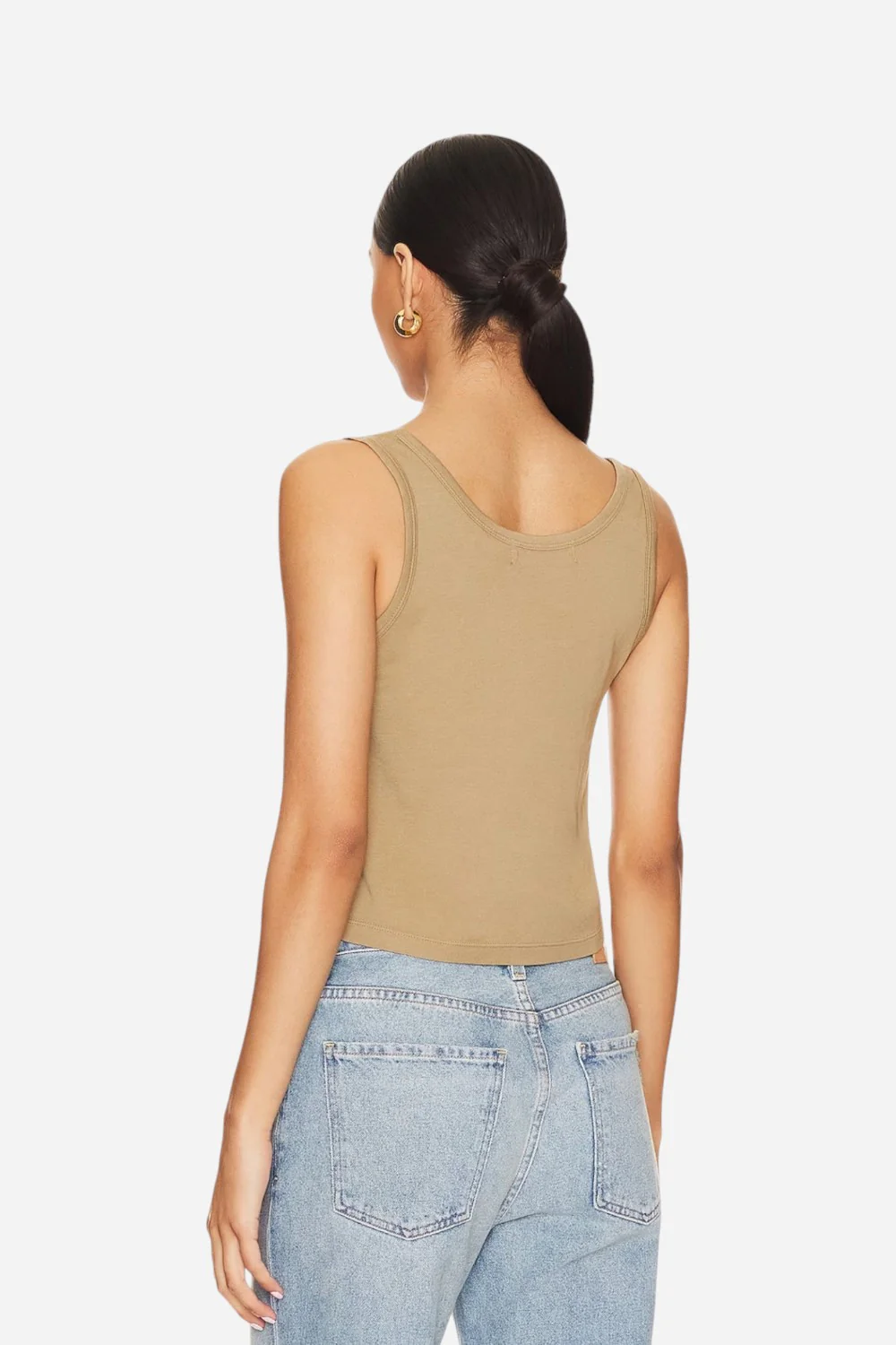 The Laundry Room Tequila Boxy Tank in Camel Gold - Image 3