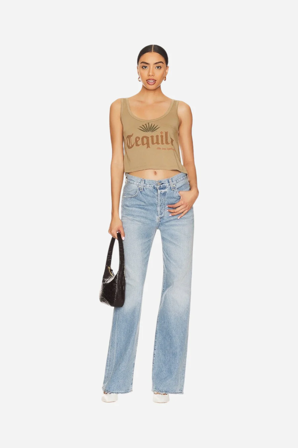The Laundry Room Tequila Boxy Tank in Camel Gold - Image 4