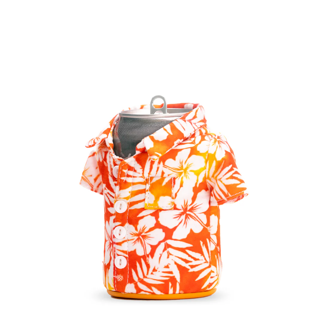 Puffin Drinkwear The Aloha Beverage Shirt in Apricot Floral - Image 3