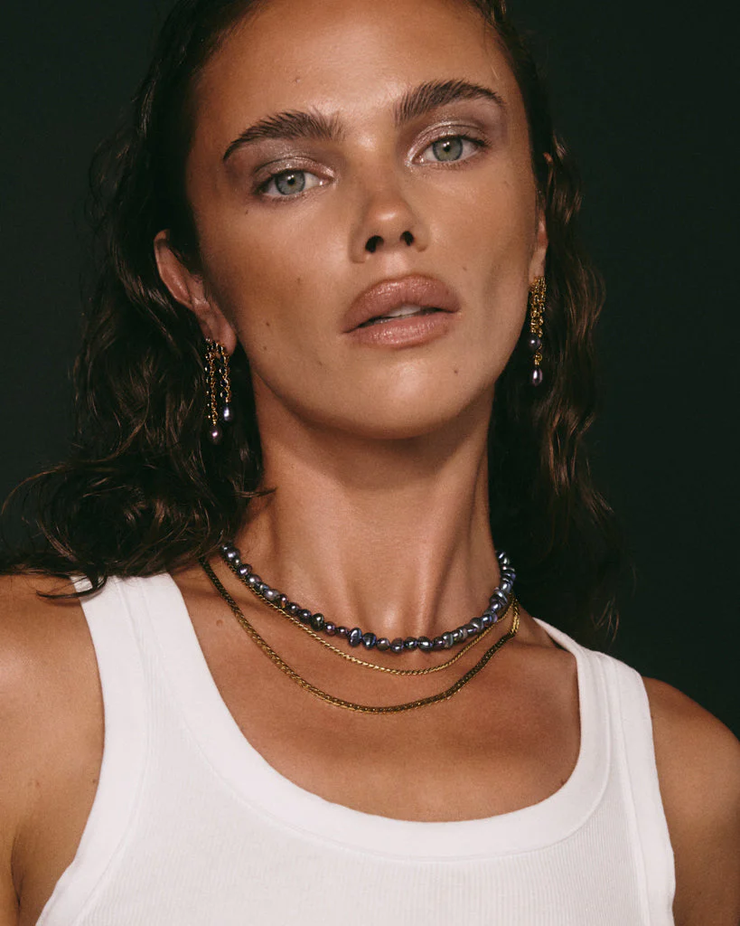 Luv AJ The Perle Chain Set in Gold - Image 3