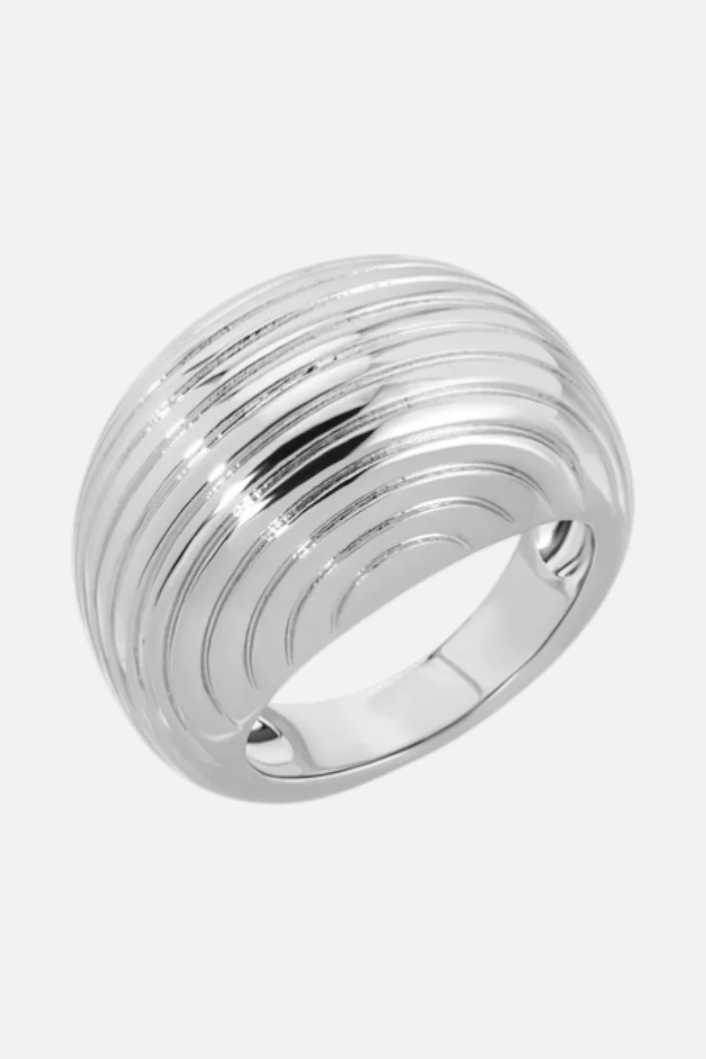 Leeada The Sheeny Ring in Silver Size 8