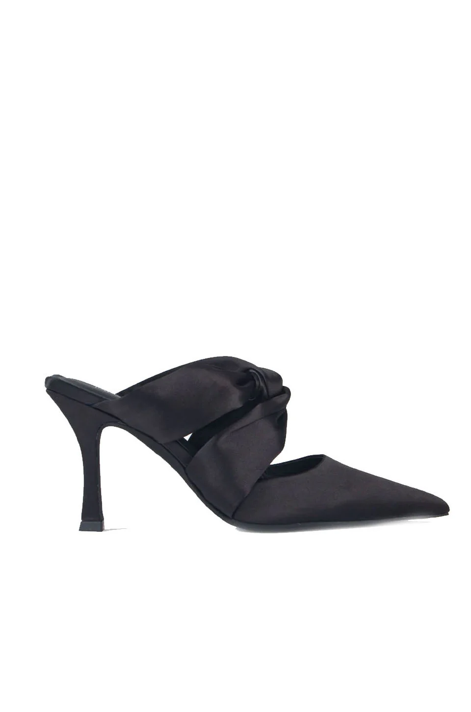 Jeffrey Campbell Tied-Up Heels In Black Satin