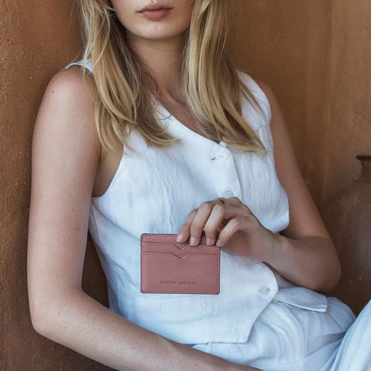 Status Anxiety Together For Now Wallet in Dusty Rose - Image 4