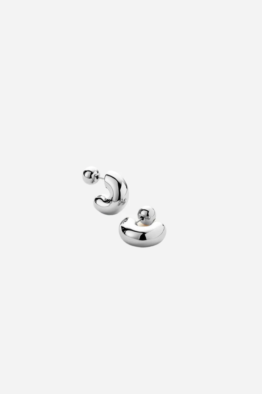 Jenny Bird Small Tome Hoop Earrings in Sterling Silver