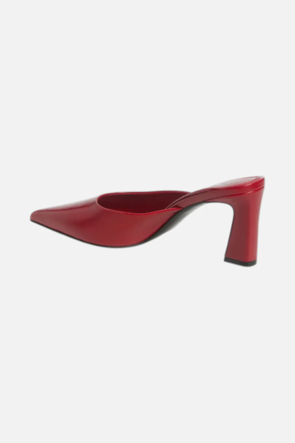 Jeffrey Campbell Women's Unamused Pointed Toe Mule in Cherry Red - Image 2