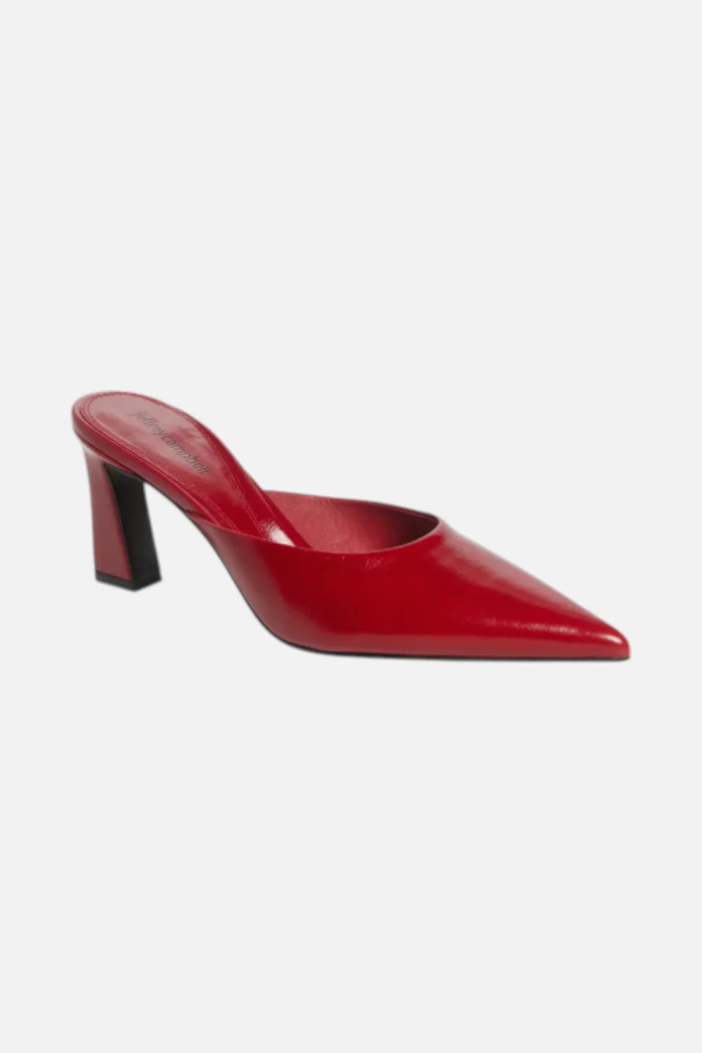 Jeffrey Campbell Women's Unamused Pointed Toe Mule in Cherry Red - Image 3