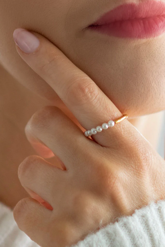Farrah B Unconditional Pearl Ring - Size 7
