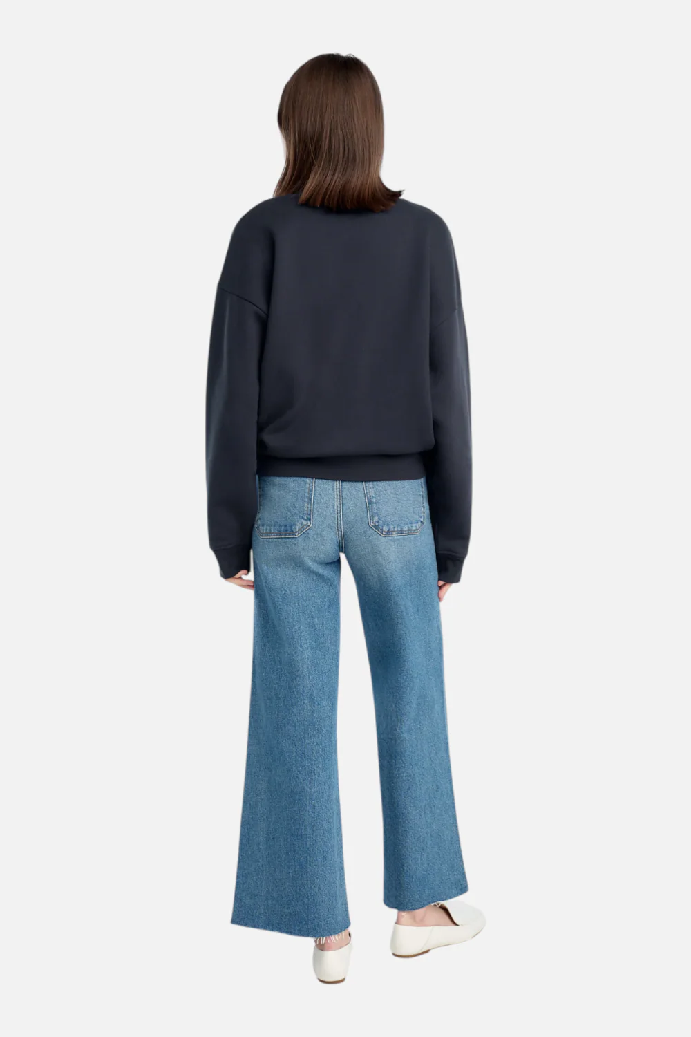 Favorite Daughter Varsity Embroidered Sweatshirt in Navy - Image 3