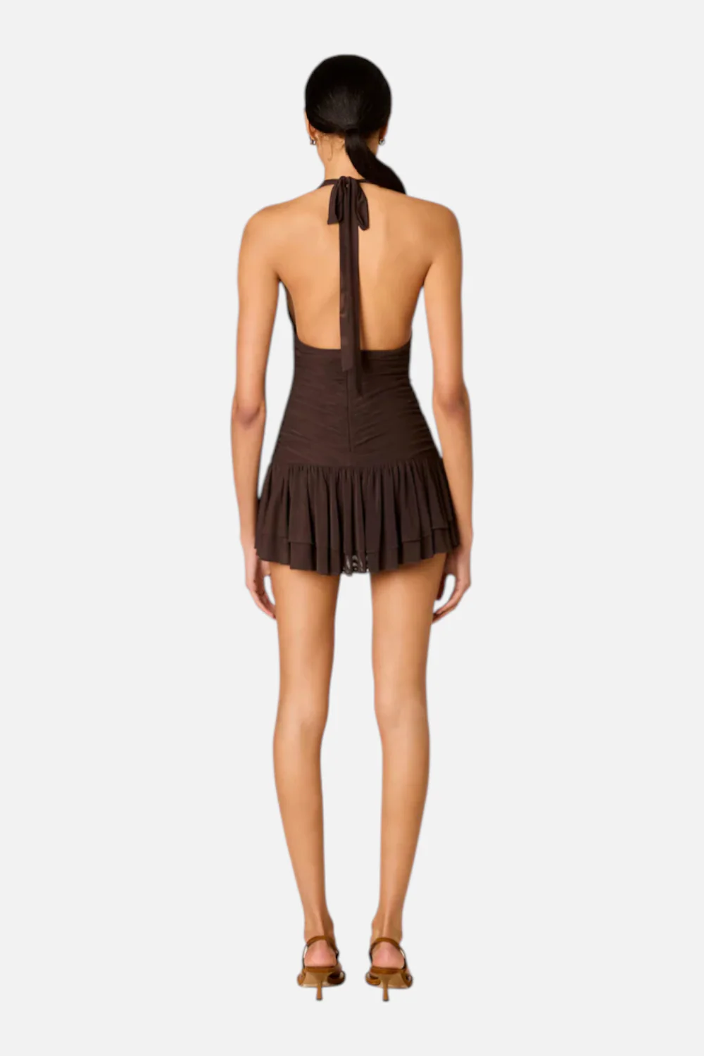 NIA Women's Vermont Dress in Coffee - Image 3