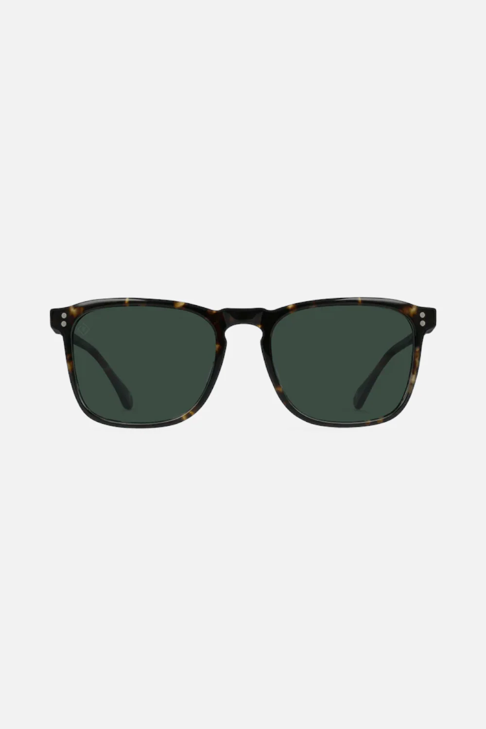 Raen Optics Wiley Sunglasses in Brindle Tortoise & Green Polarized