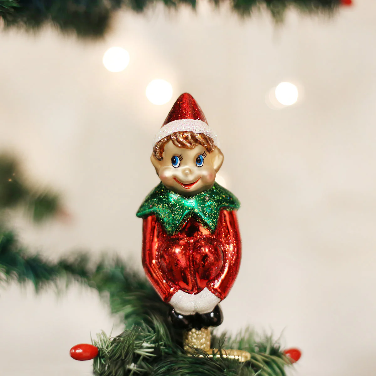 Old World Christmas Christmas Pixie With Clip - Image 2