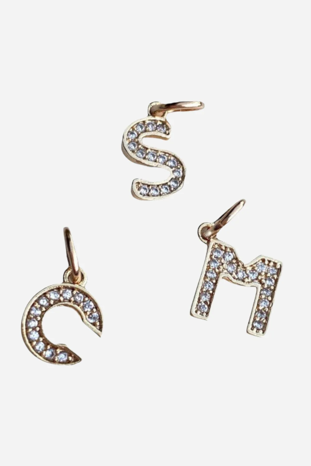 Farrah B Pave Letter Charm - Letter Y