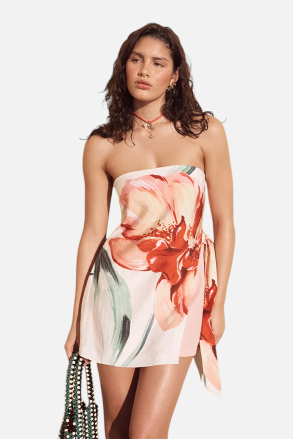 Minkpink Zinnia Tie Side Mini Dress - Image 2