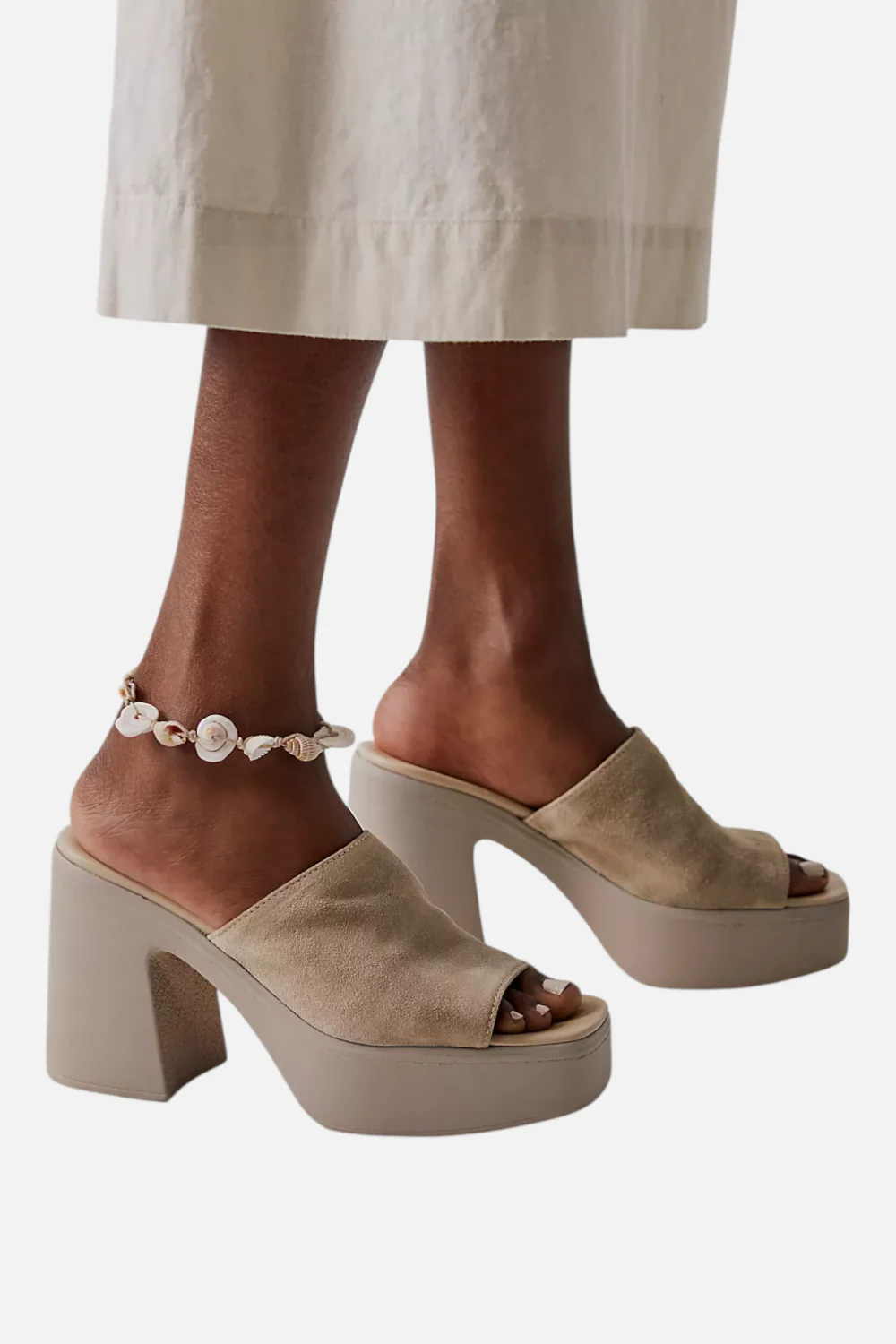 Free People Women's Zoe Platform in Diamond Suede